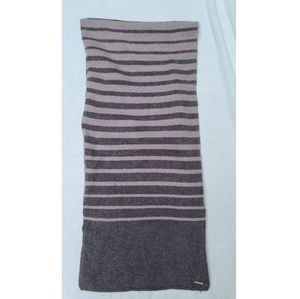 NWT! Ralph Lauren Wool Scarf Pink & Grey